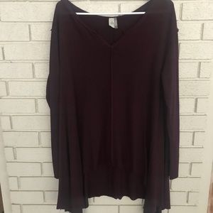 Purple oversized flowy sweater